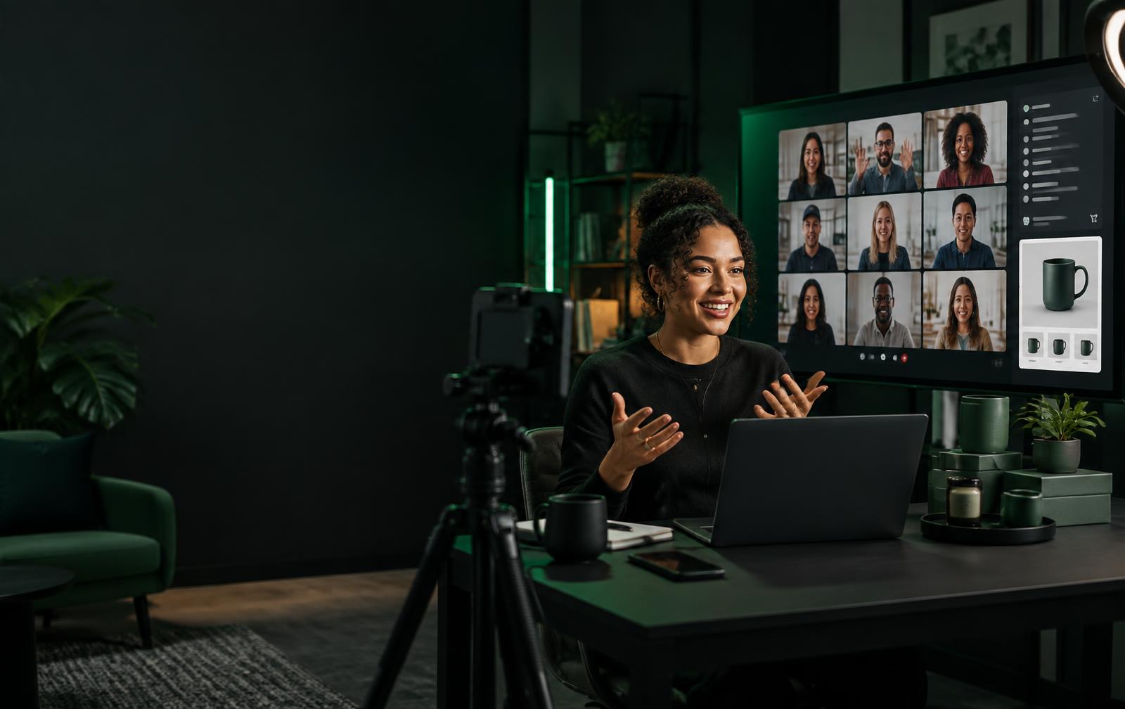 A creator hosting an interactive SafeHouse session